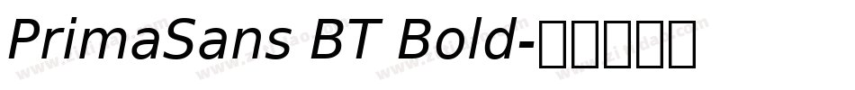 PrimaSans BT Bold字体转换